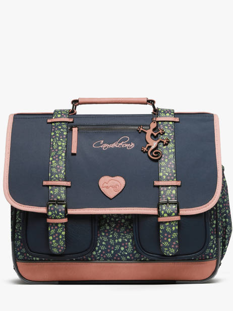 Wheeled Schoolbag 3 Compartments Cameleon Blue vintage fantasy PBVGCA41