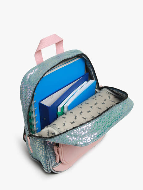 Sac à Dos 1 Compartiment Cameleon Bleu vintage fantasy PBVGSD33 vue secondaire 3