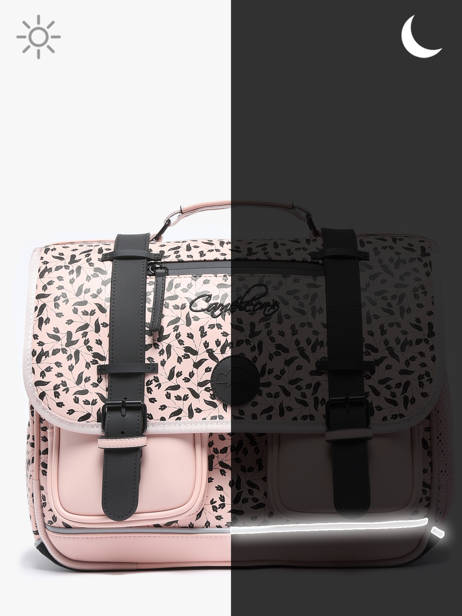 Cartable 2 Compartiments Cameleon Rose vintage north PBVWCA38 vue secondaire 7