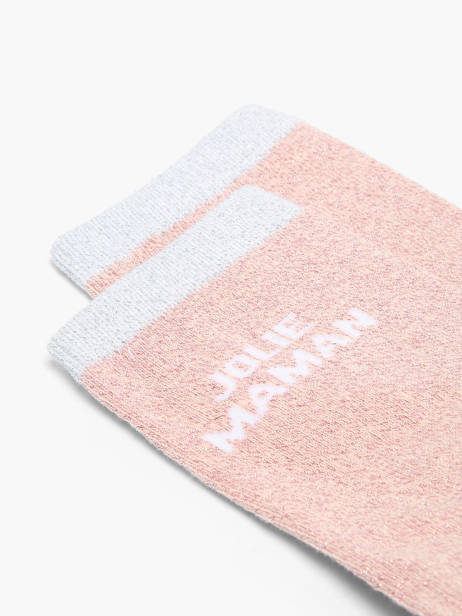 Chaussettes Pieces Rose socks women 17168185 vue secondaire 1