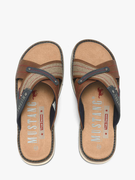 Sandals Mustang Brown men M0101001 other view 2