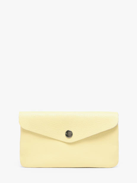 Porte-monnaie Caviar Cuir Milano Jaune caviar CA23113