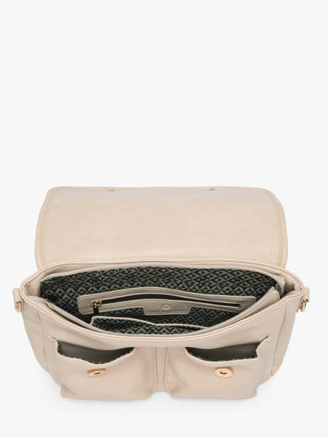 Sac Bandoulière Zip Lulu castagnette Beige zip ALENA vue secondaire 3