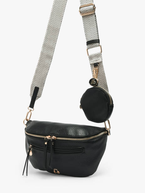 Belt Bag Lulu castagnette Black zip YSALINE2 other view 1