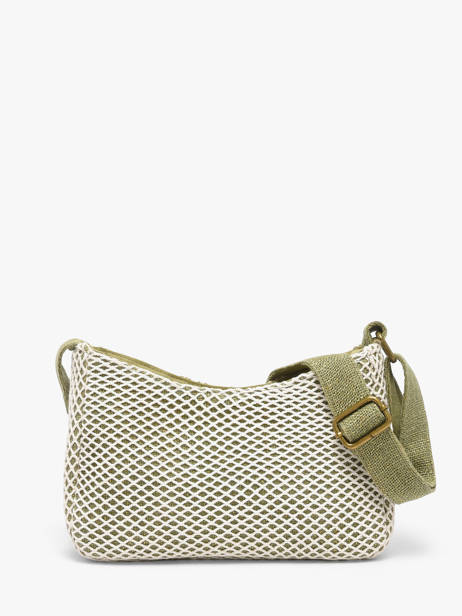 Sac Bandoulière Resille Coton Le voyage en panier Vert resille PM942 vue secondaire 4