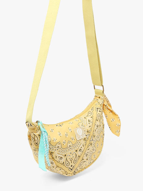 Shoulder Bag Bandana Cotton Le voyage en panier Yellow bandana PM969 other view 2