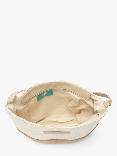 Crossbody Bag Irisé Raffia Le voyage en panier White guimauve PM289 other view 4