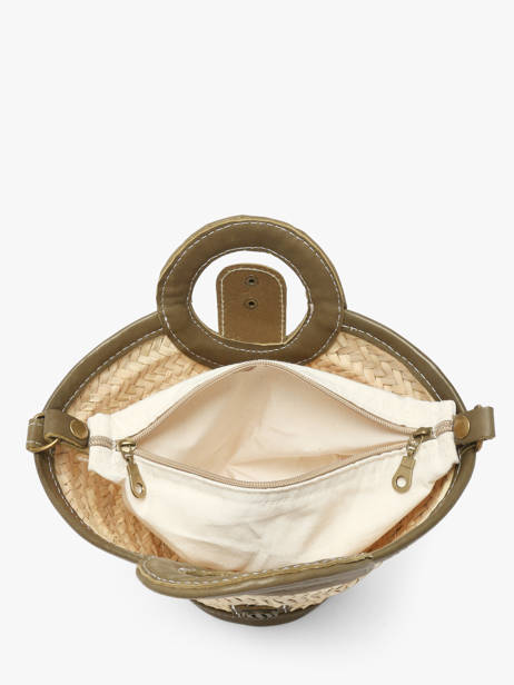 Sac Porté Main Estival Le voyage en panier Vert estival PM927 vue secondaire 3