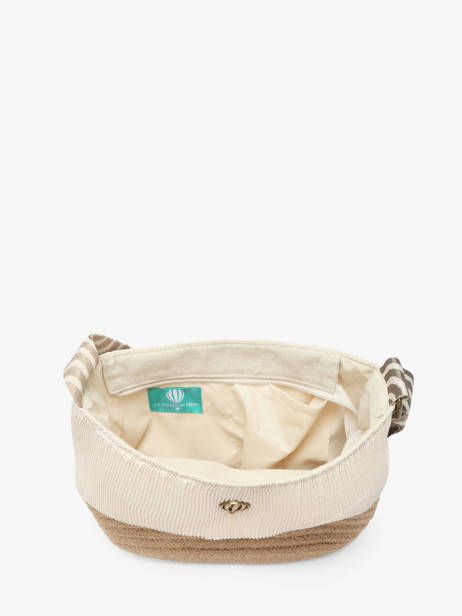 Sac Bandoulière Tissee Polyester Le voyage en panier Beige tissee PM924 vue secondaire 3
