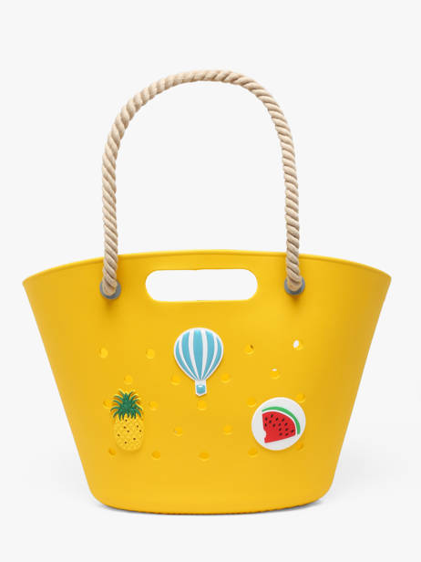 Sac Porté épaule Tutti Frutti Le voyage en panier Jaune tutti frutti PM986