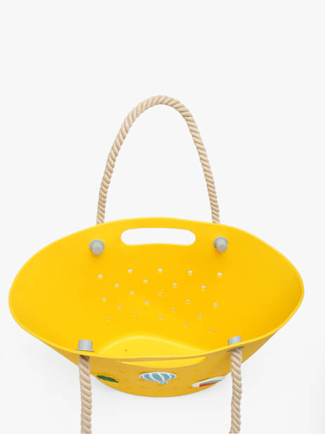 Sac Porté épaule Tutti Frutti Le voyage en panier Jaune tutti frutti PM986 vue secondaire 3