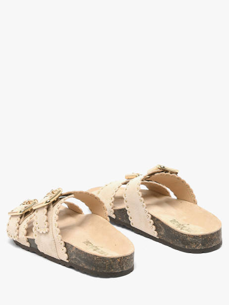 Mules Avec Brides En Cuir Semerdjian Beige women ARIANNA vue secondaire 2