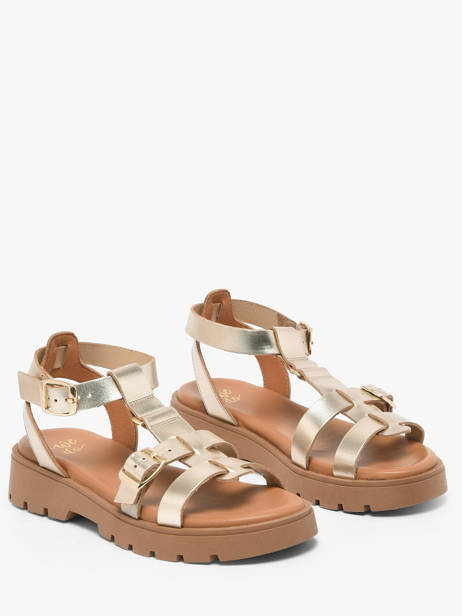 Sandals In Leather We do Gold women 45710A05 other view 1