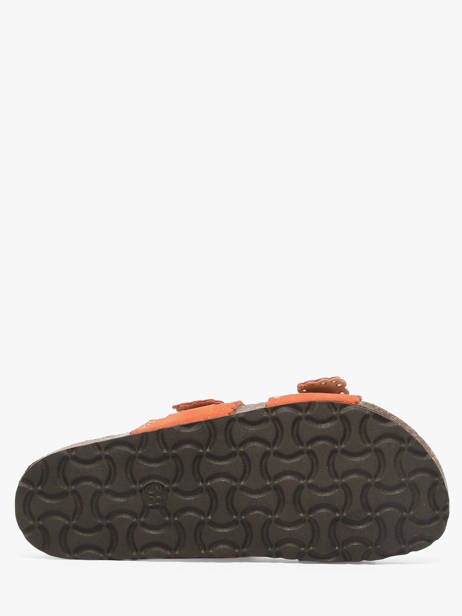 Mules Avec Brides En Cuir Semerdjian Orange women ARIANNA vue secondaire 4