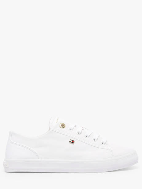 Sneakers In Leather Tommy hilfiger White women 9170YBS