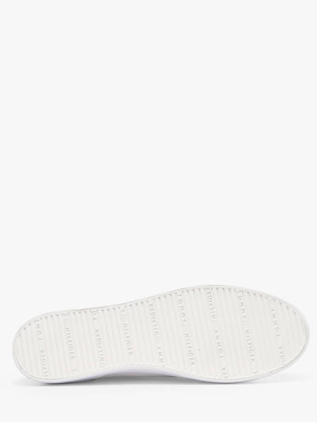 Sneakers In Leather Tommy hilfiger White women 9170YBS other view 4
