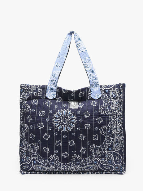 Sac Porté épaule Bandana Coton Le voyage en panier Bleu bandana PM965