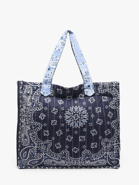 Sac Porté épaule Bandana Coton Le voyage en panier Bleu bandana PM965 vue secondaire 4