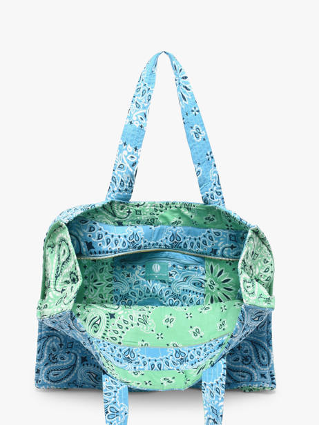 Shoulder Bag Bandana Cotton Le voyage en panier Blue bandana PM965 other view 3