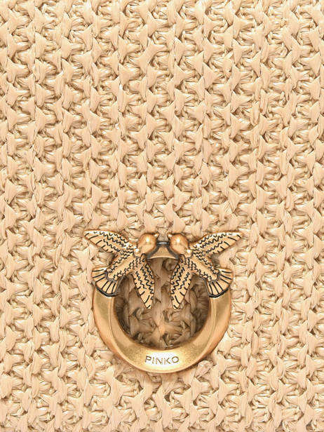 Shoulder Bag Love Bag Soft Raphia Pinko Beige love bag soft 6023A391 other view 2