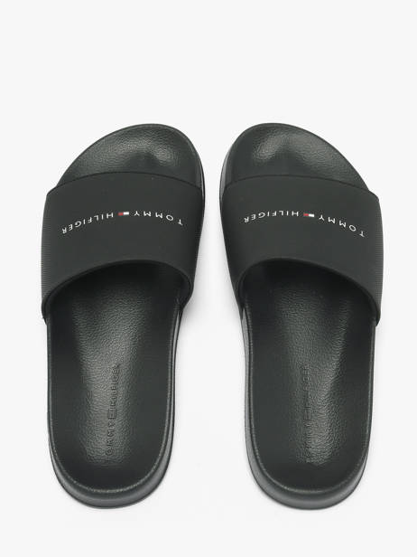 Flip Flops In Leather Tommy hilfiger Black men 5799BDS