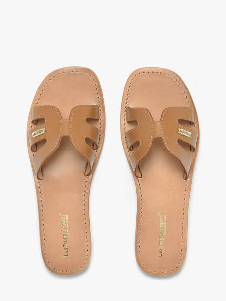 Mules Hadamia En Cuir Les tropeziennes Marron women HADAMIA vue secondaire 3
