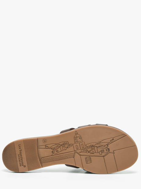 Slippers Hamia In Leather Les tropeziennes Brown women HAMIA other view 4
