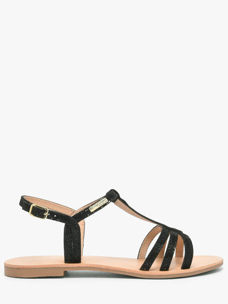 Nu-pieds En Cuir Les tropeziennes Noir women HAMELIE