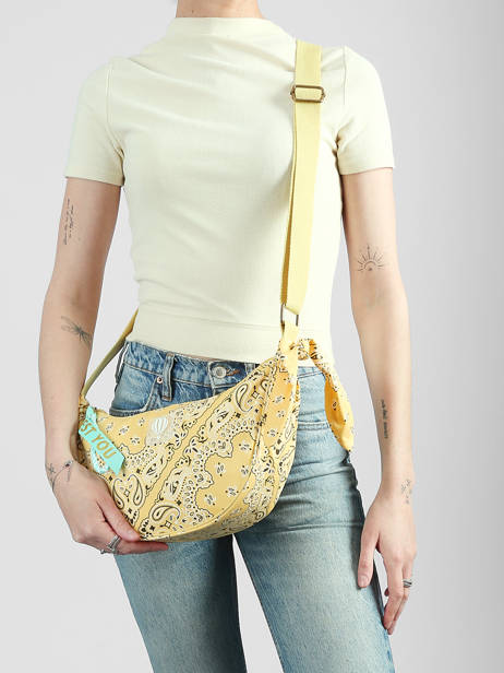 Shoulder Bag Bandana Cotton Le voyage en panier Yellow bandana PM969 other view 1