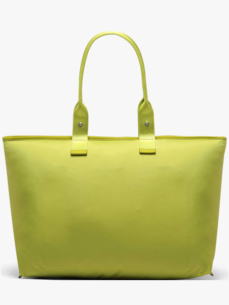 Large Tote Bag Mistral Rollable Nylon And Leather Lancel Green mistral A13996 other view 5