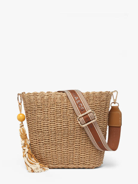 Sac Bandoulière St Tropez Paille Miniprix Marron st tropez C1079 vue secondaire 2