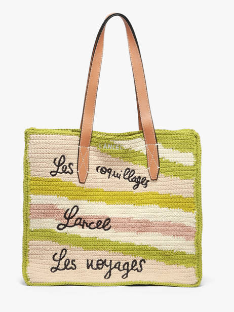 A4 Size Shoulder Bag Summer Capsule Lancel Green summer capsule A14005