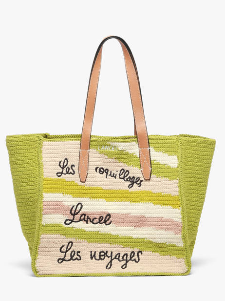 A4 Size Shoulder Bag Summer Capsule Lancel Green summer capsule A14005 other view 1