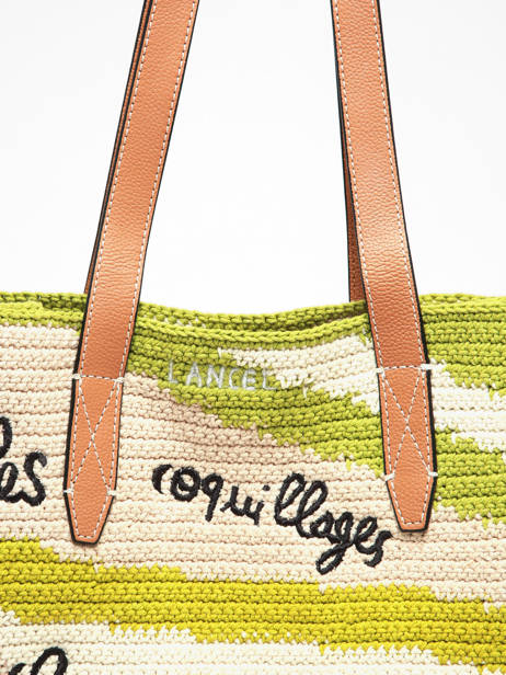 A4 Size Shoulder Bag Summer Capsule Lancel Green summer capsule A14005 other view 2