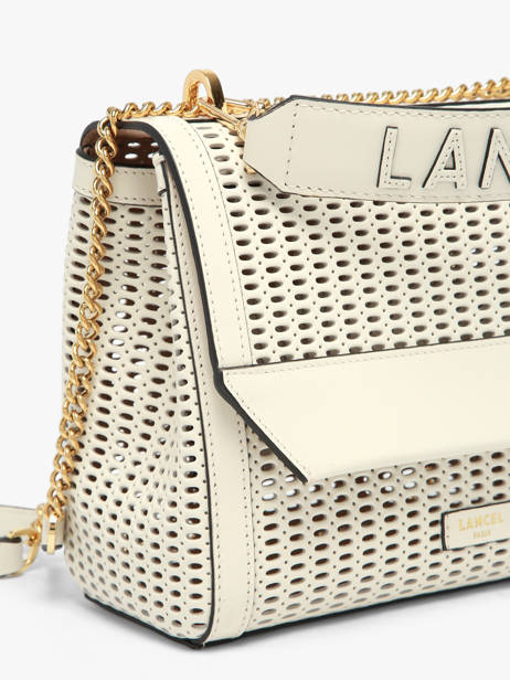Sac Rabat M Ninon Ajouré Cuir Lancel Blanc ninon A14009 vue secondaire 3