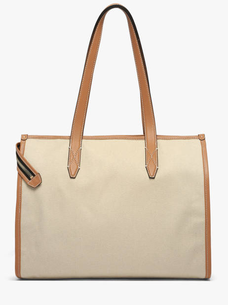 Sac Porté épaule Jour Toile Et Cuir Lancel Beige jour A14028 vue secondaire 4