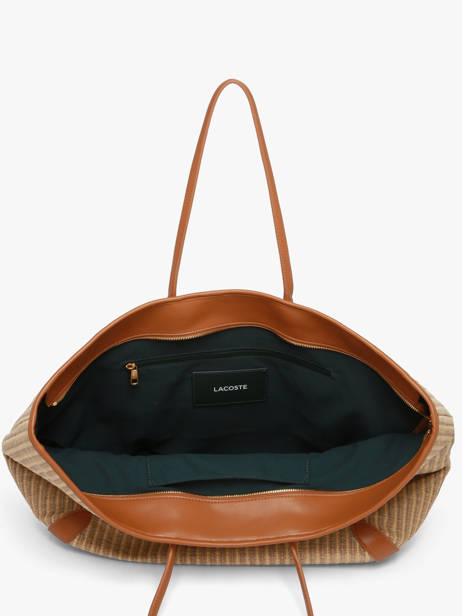 Shoulder Bag Summer Raphia Lacoste Beige summer NF5247PB other view 4