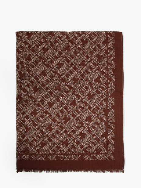 Scarf Tommy hilfiger Brown monogram AW18687