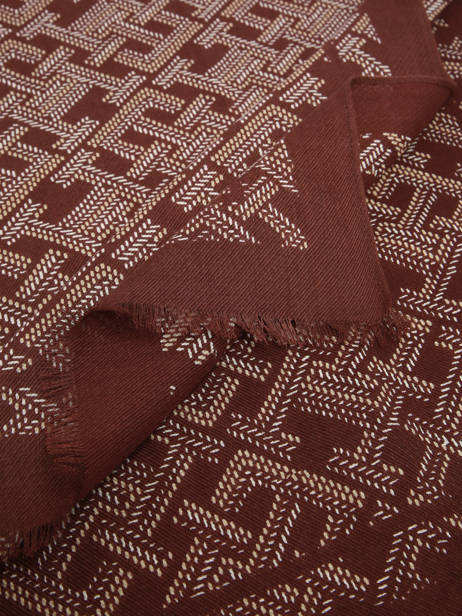 Scarf Tommy hilfiger Brown monogram AW18687 other view 1
