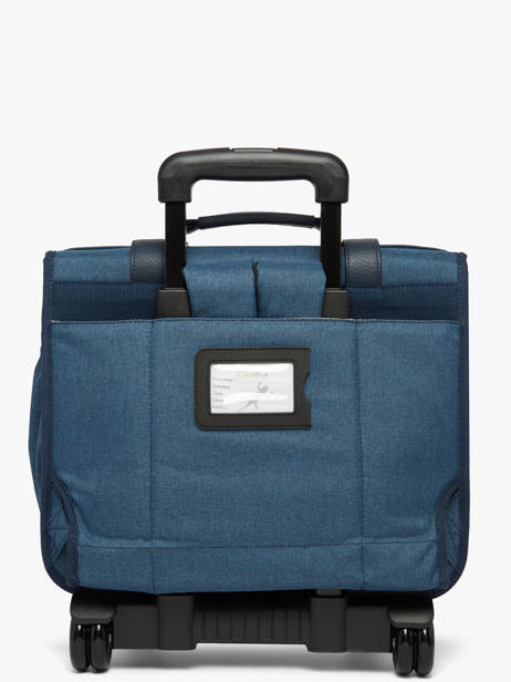 Wheeled Schoolbag 2 Compartments Vintage Color Cameleon Blue vintage color CR38 other view 6