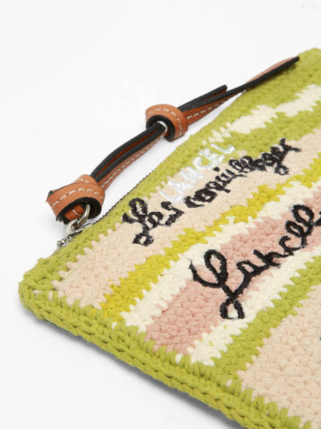 Pouch Lancel Plage Crocheted Lancel Green summer capsule A14002 other view 4