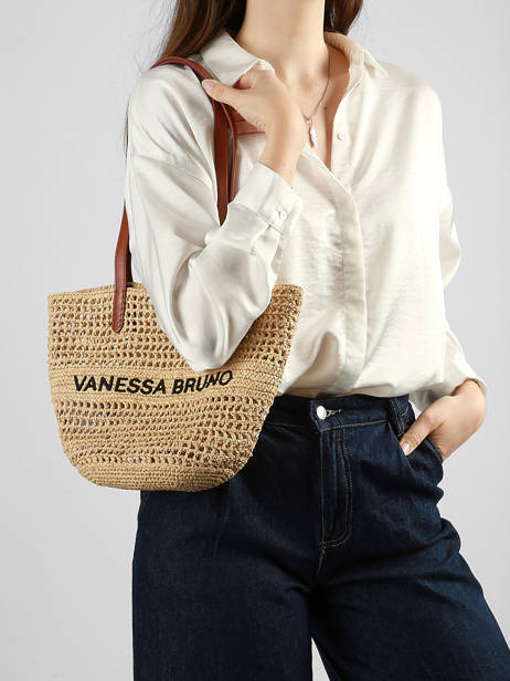 Shoulder Bag Cabas Raphia Raphia Vanessa bruno Beige cabas raphia 60V40818 other view 1