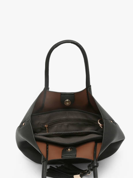 Sac Porté Main Grained Miniprix Noir grained F9947 vue secondaire 1