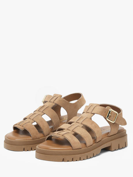 Sandals In Leather Semerdjian Beige women DELIA other view 1