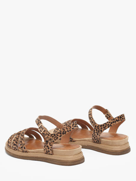 Sandals In Leather Tamaris Beige women 46 other view 2