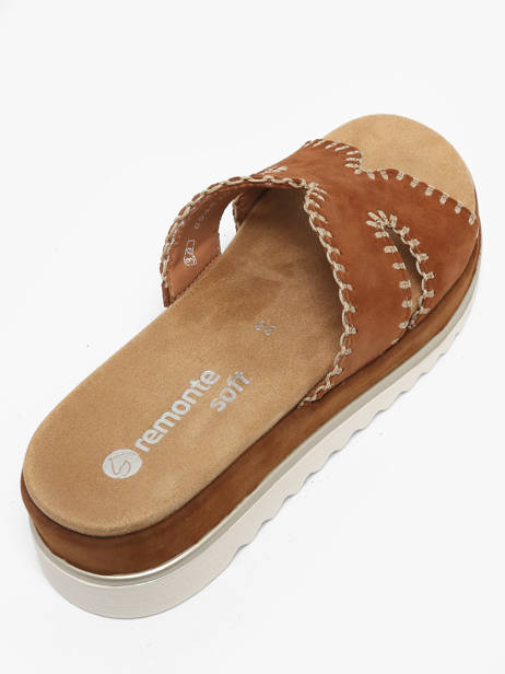 Slippers In Leather Remonte Brown women 22 other view 2