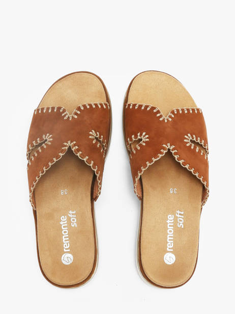 Slippers In Leather Remonte Brown women 22 other view 3