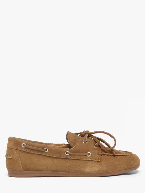 Boat Shoes In Leather Pavement Beige women 24128174