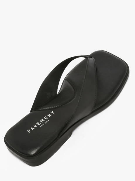 Sandals In Leather Pavement Black women 25277 other view 2