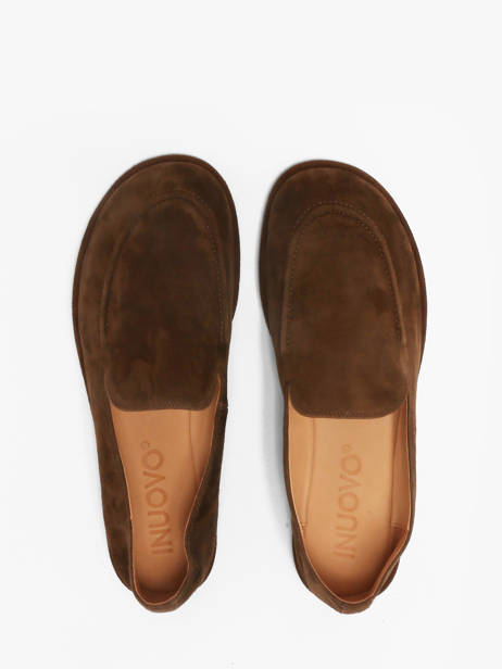 Moccasins In Leather Inuovo Brown women CT001KDR other view 3